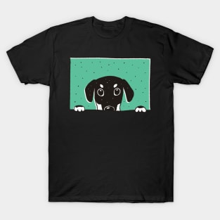 Peeking Dog T-Shirt